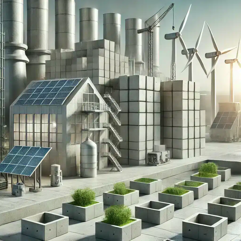 innovazione nei manufatti in cemento materiali per l'edilizia green