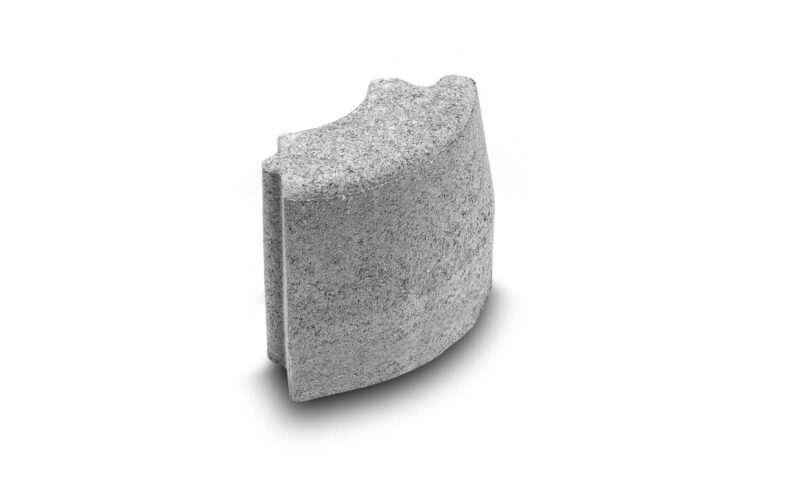 arredo urbano cordolo curva r25 grigio molinaro manufatti 470